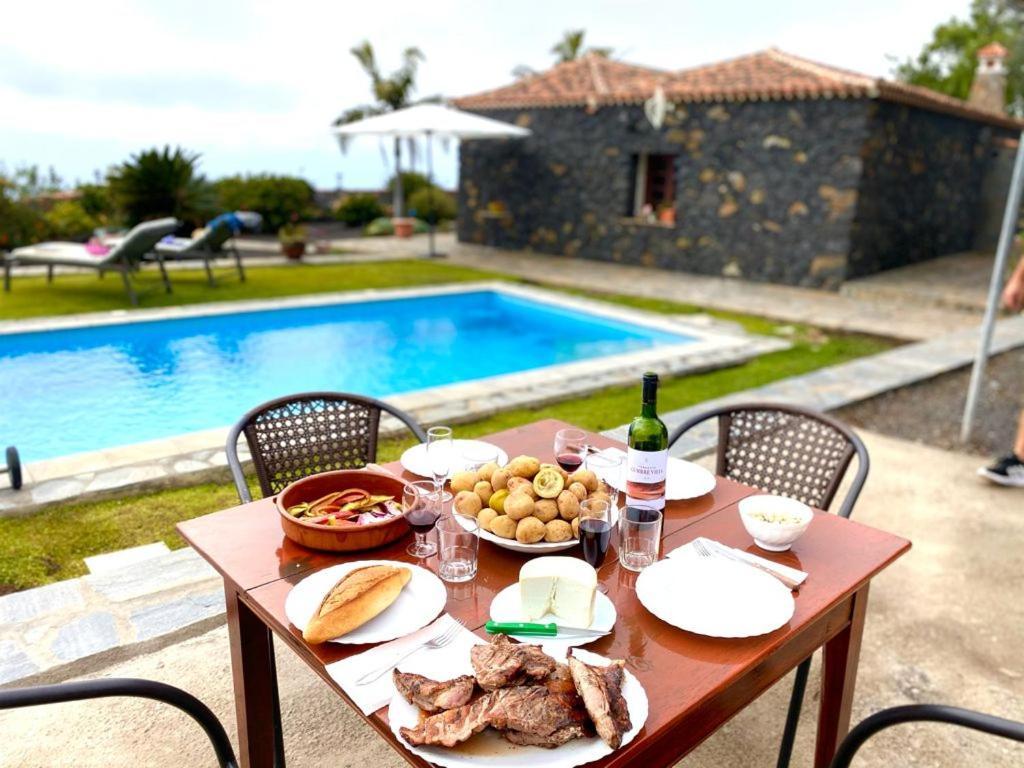 Climatized Pool Free Wifi Casa Rural Las Pareditas Tijarafe Dış mekan fotoğraf